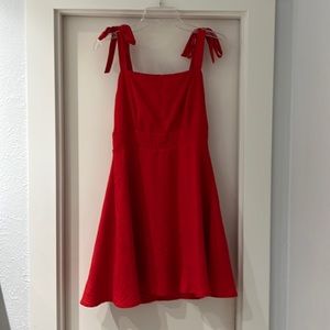 Red dress